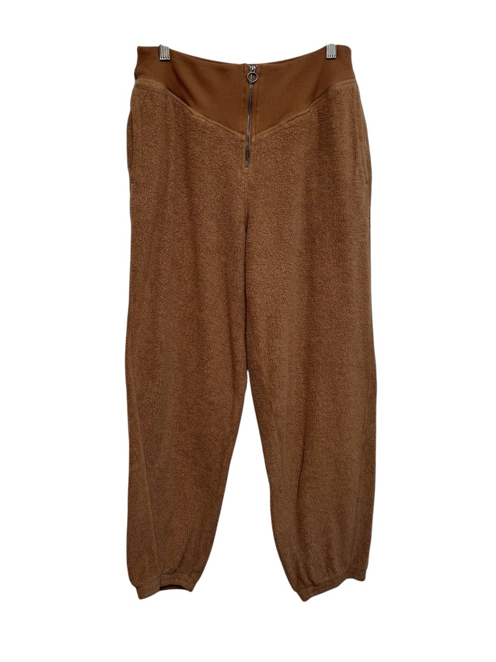 Aerie Sherpa Fleece Corset Jogger Sweatpants Women Large Loungewear Casual